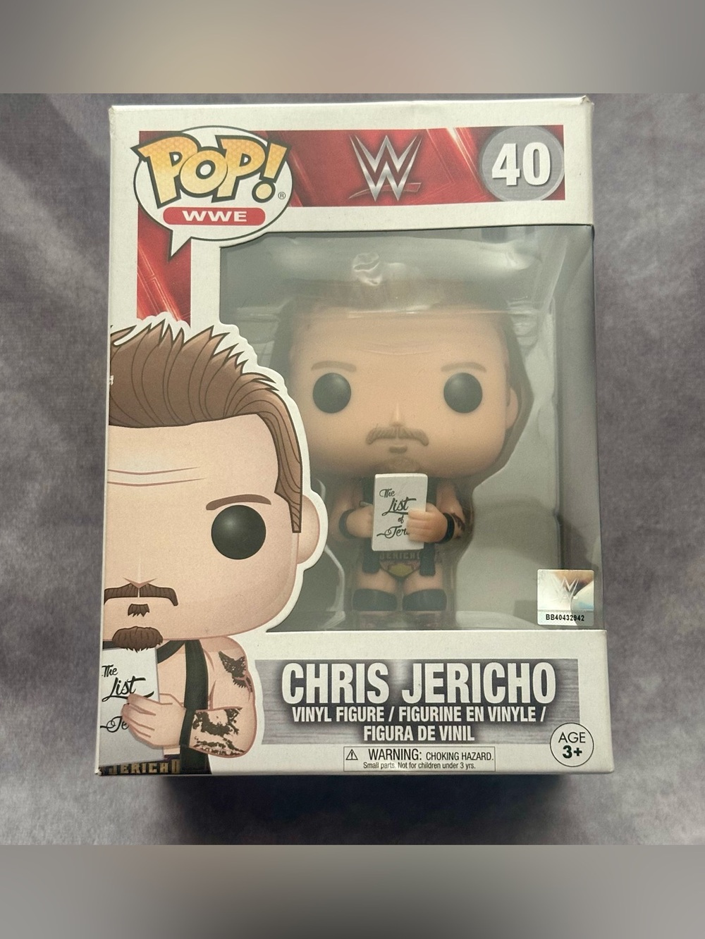 Funko Pop! WWE AEW Chris Jericho #40 List Of Jericho Vinyl Figure
